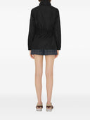 Abrigo parka con ribete de cuadros vintage de Burberry