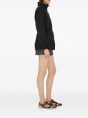 Abrigo parka con ribete de cuadros vintage de Burberry