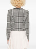 Self-Portrait Houndstooth crop jacket