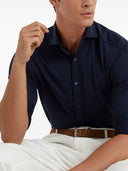 Brunello Cucinelli Spread-collar cotton shirt