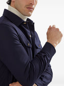 Brunello Cucinelli Virgin wool flannel overshirt with chest pockets