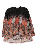 Zimmermann Rhiannon Ruffle Blouse with Puff Sleeves