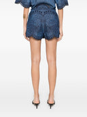 Zimmermann Coco embroidered denim shorts