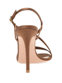 Sandalias de cuero marrón Gianvito Rossi