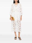 Zimmermann Coco lace midi dress - ivory