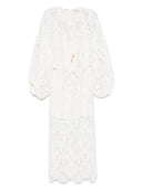 Zimmermann Coco lace midi dress - ivory