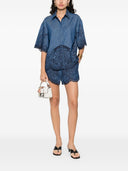 Zimmermann Coco Embroidered Denim Shirt