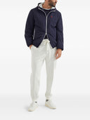 Brunello Cucinelli Bonded nylon hooded vest with Thermore padding and logo