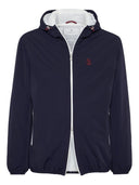 Brunello Cucinelli Bonded nylon hooded vest with Thermore padding and logo