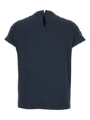 Camiseta de cuello redondo adornada Brunello Cucinelli