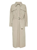 Brunello Cucinelli Water-resistant techno cotton trench with shiny detail
