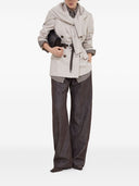 Brunello Cucinelli Virgin wool and cashmere twill flannel blazer with monili