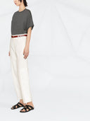 Camiseta de manga corta con cuello redondo Brunello Cucinelli