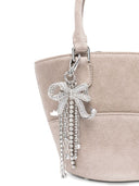 Bolso Tote de Gamuza con Encanto de Self-Portrait