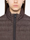 Chaqueta acolchada con cremallera frontal Brunello Cucinelli