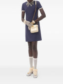 Valentino Short Embroidered Crepe Couture Dress