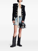 Chaqueta de tweed sin cierre Balmain
