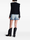 Chaqueta de tweed sin cierre Balmain