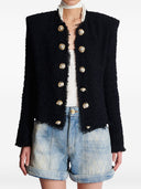 Chaqueta de tweed sin cierre Balmain