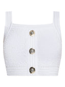 Balmain Tweed Crop Top