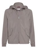 Brunello Cucinelli Unlined outerwear in lightweight techno fabric with hood