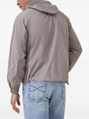 Prenda exterior sin forro de Brunello Cucinelli en tejido técnico ligero con capucha