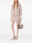 Valentino Ribbon Tweed Skirt