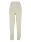 Joggers de punto acanalado Brunello Cucinelli