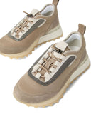 Кроссовки Brunello Cucinelli из технотканя и замши