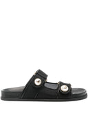 Sandalias bajas de cuero Jimmy Choo Fayence con perlas