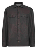 Brunello Cucinelli Long-sleeve flannel overshirt