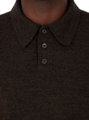 Maison Margiela Elbow-patch wool polo shirt