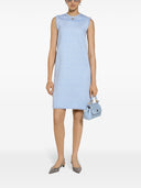 Dolce & Gabbana Sleeveless raschel tweed dress with DG logo