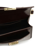 Golden Goose Small Venezia Bag in dark brown leather with gold buckle