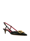 Valentino Garavani Vlogo Signature Slingback Escarpines de piel de becerro 40mm