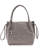 Tod's Drawstring Suede Tote Bag