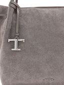 Tod's Drawstring Suede Tote Bag
