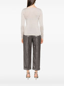 Camiseta de manga larga con cuello redondo Brunello Cucinelli