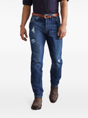 Прямые джинсы с потертым эффектом Brunello Cucinelli