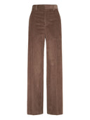 Pantalones de algodón de pierna ancha Brunello Cucinelli