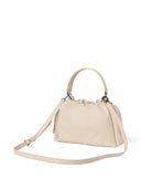 Bolso tipo cubo pequeño Mellow de Brunello Cucinelli en piel suave con monili