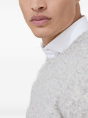 Suéter de alpaca, lana, seda y algodón jaspeado Brunello Cucinelli