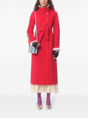 Clutch de tela moiré Valentino Garavani Locò con logotipo joya