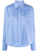 Victoria Beckham Shirts Clear Blue