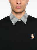 Sudadera de algodón con zorro bordado de Maison Kitsuné