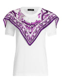 Dolce & Gabbana foulard-panelled cotton T-shirt