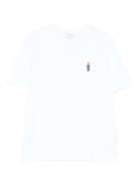 Camiseta de algodón Maison Kitsuné con bordado de zorro