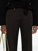 Alexander McQueen Pressed-crease tailored trousers