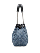 Bolso saco grande de cadena de mezclilla acolchada Marc Jacobs