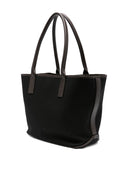 Bolsa tote de compras Hogan Pre Script con ribetes de cuero